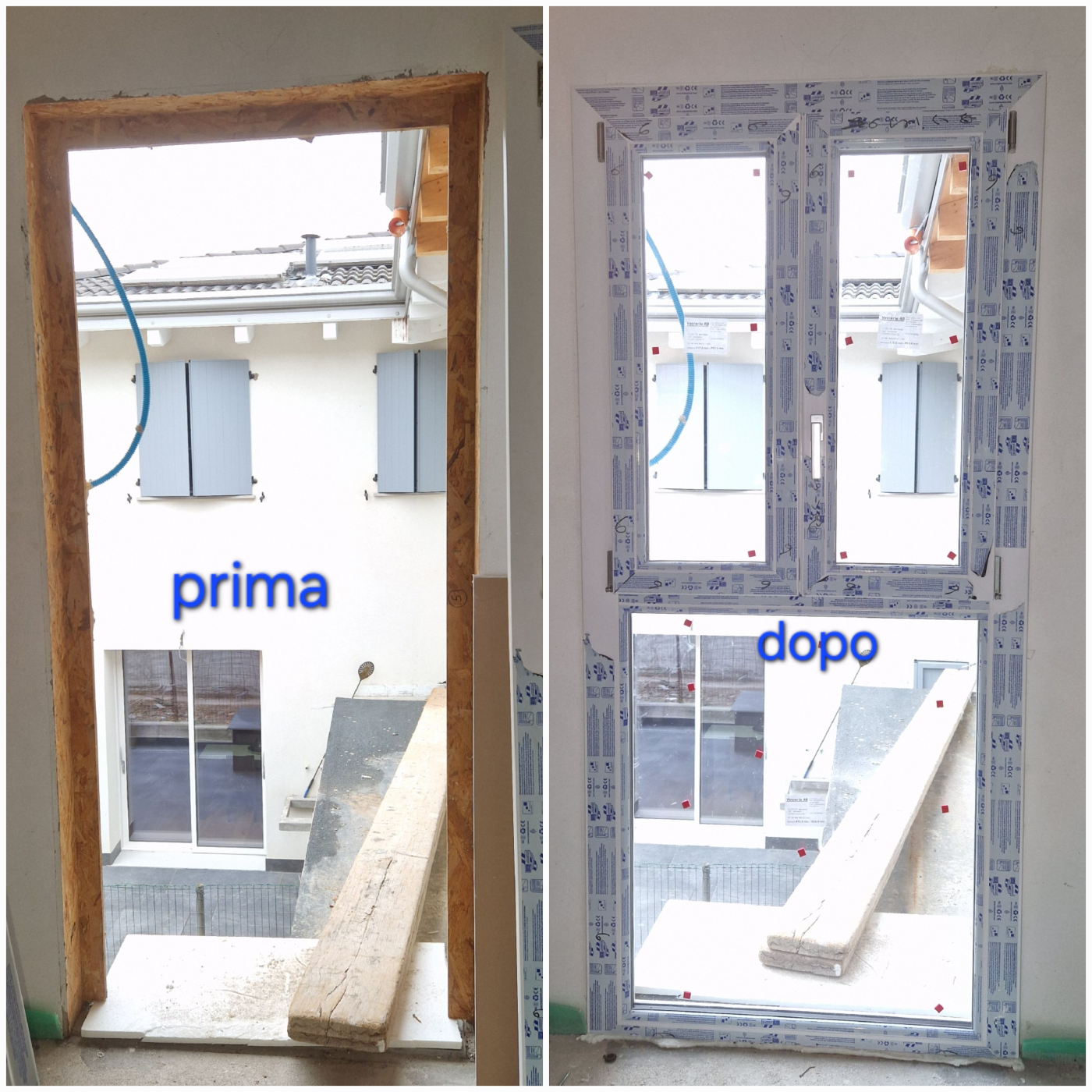 infissi montaggio prima dopo cantieri best house porte finestre modena pvc 