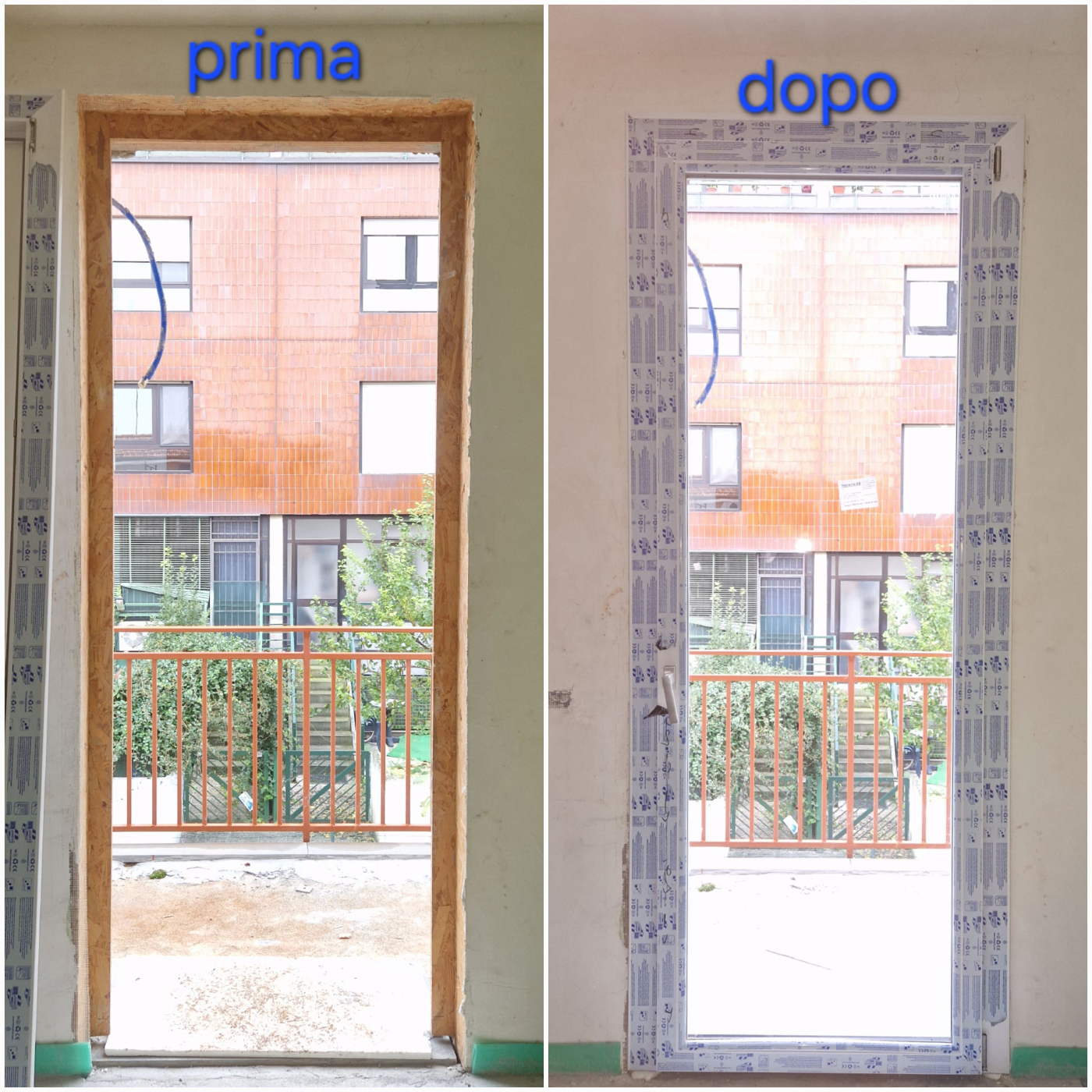 montaggio campogalliano best house prima dopo infissi pvc porta finestra