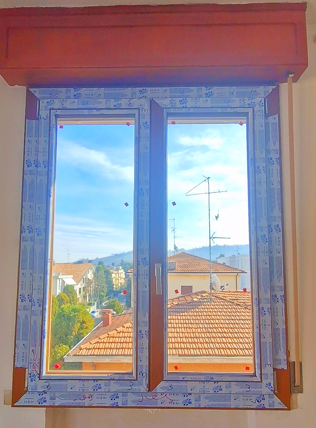 montaggio sassuolo infissi pvc colore castano effeto legno best house
